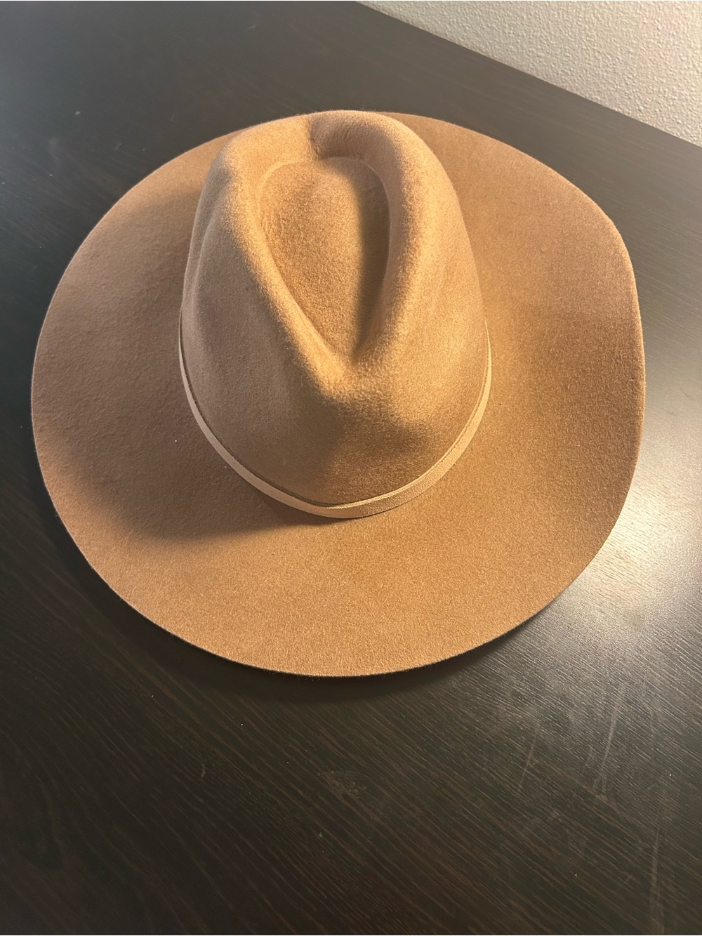 Lack Of Color 100% Australian Wool Camel Color Fedora Hat- 57cm-Medium